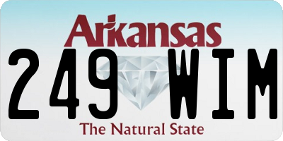 AR license plate 249WIM