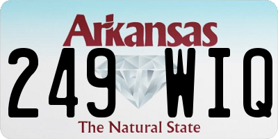 AR license plate 249WIQ