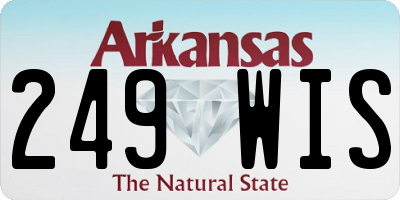 AR license plate 249WIS
