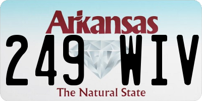 AR license plate 249WIV
