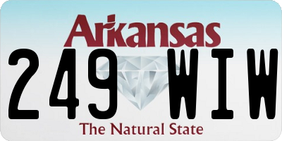 AR license plate 249WIW