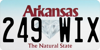 AR license plate 249WIX