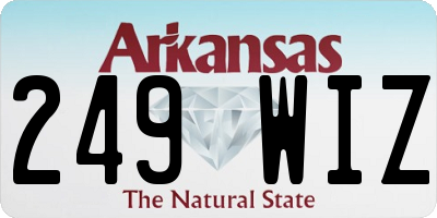 AR license plate 249WIZ