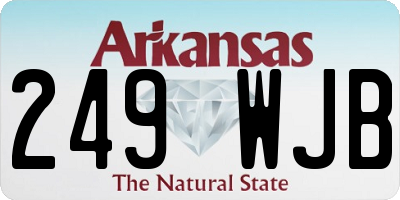 AR license plate 249WJB