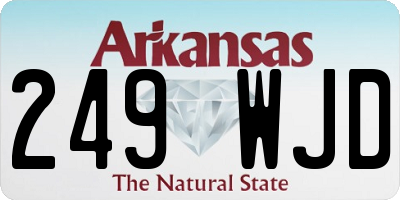 AR license plate 249WJD