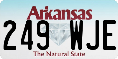 AR license plate 249WJE