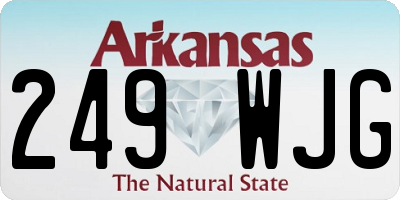 AR license plate 249WJG