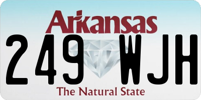 AR license plate 249WJH
