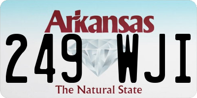AR license plate 249WJI