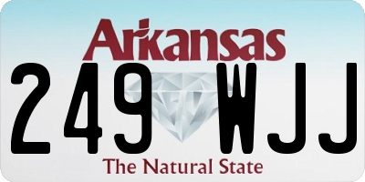 AR license plate 249WJJ