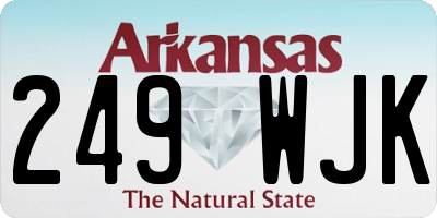 AR license plate 249WJK