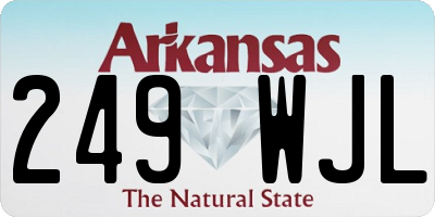 AR license plate 249WJL
