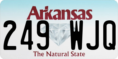 AR license plate 249WJQ