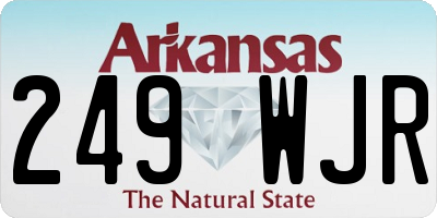 AR license plate 249WJR