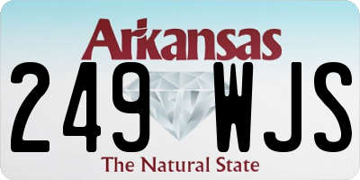 AR license plate 249WJS