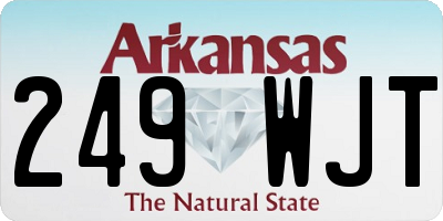 AR license plate 249WJT
