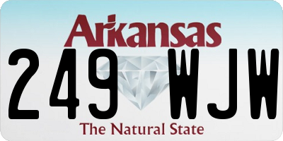 AR license plate 249WJW