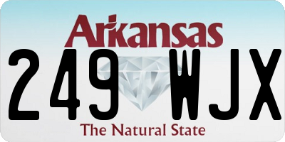AR license plate 249WJX
