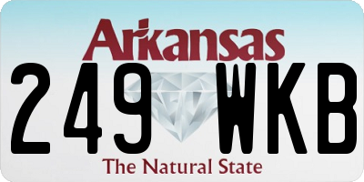AR license plate 249WKB