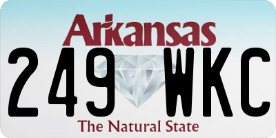 AR license plate 249WKC