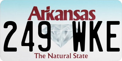 AR license plate 249WKE