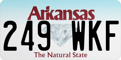 AR license plate 249WKF