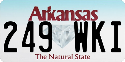 AR license plate 249WKI