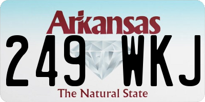 AR license plate 249WKJ
