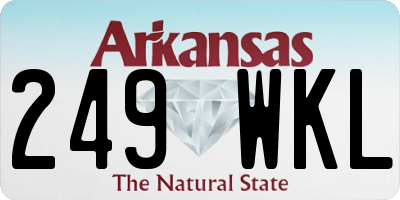 AR license plate 249WKL