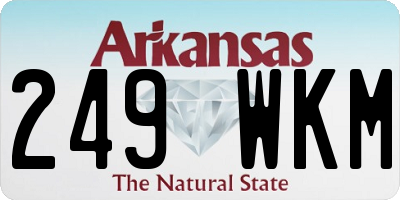 AR license plate 249WKM