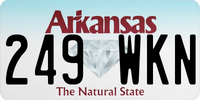 AR license plate 249WKN