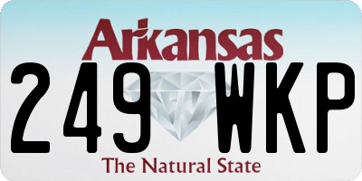 AR license plate 249WKP