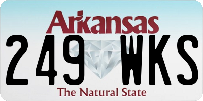 AR license plate 249WKS