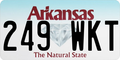 AR license plate 249WKT