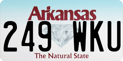 AR license plate 249WKU