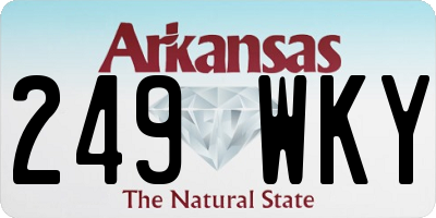 AR license plate 249WKY
