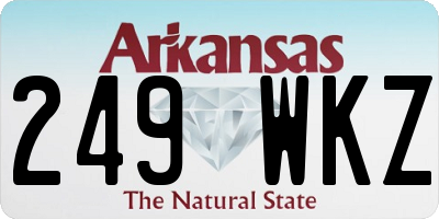 AR license plate 249WKZ