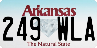 AR license plate 249WLA
