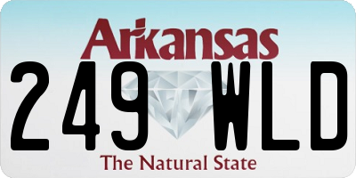 AR license plate 249WLD