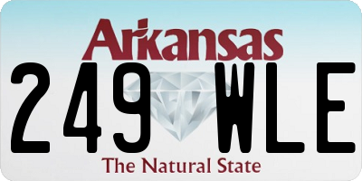 AR license plate 249WLE