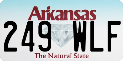 AR license plate 249WLF