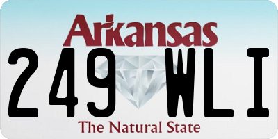 AR license plate 249WLI