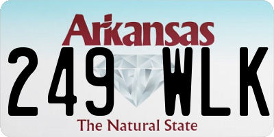 AR license plate 249WLK
