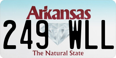 AR license plate 249WLL
