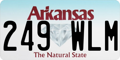 AR license plate 249WLM