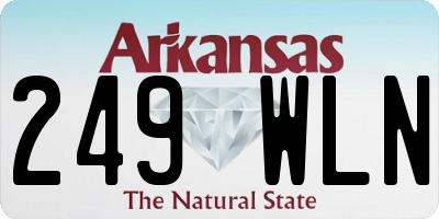 AR license plate 249WLN