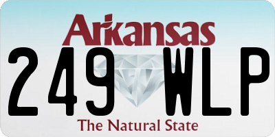 AR license plate 249WLP