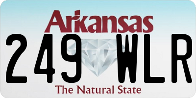AR license plate 249WLR
