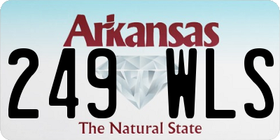 AR license plate 249WLS