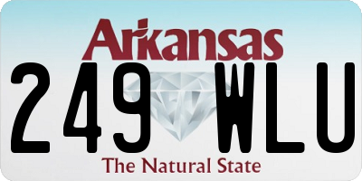 AR license plate 249WLU